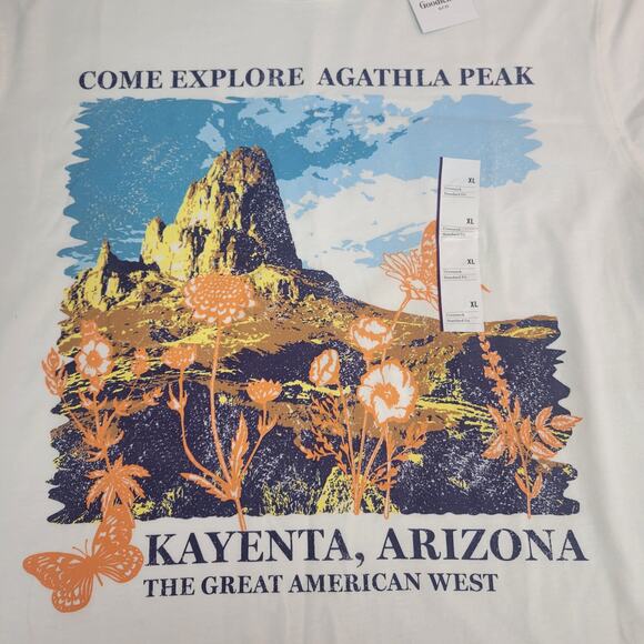 Goodfellow & Co White XL Agathla Park Short Sleeve Graphic T-Shirt - Picture 4 of 7